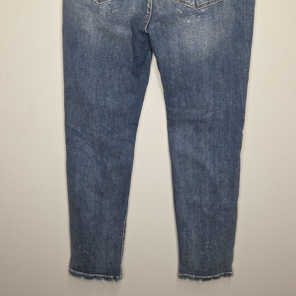 Judy Blue Jeans Women's 7/28 Blue Boyfriend Fit Ripped Distressed Splattered EUC - Picture 7 of 9